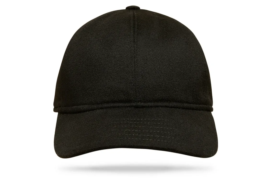 Cashmere Baseball Cap - Black