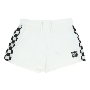White Checkers Swim Shorts